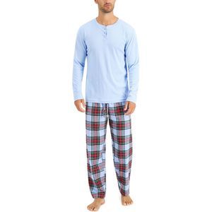 Family Pajamas Mens Mix It Tartan Pajama Size:XX-Large Color:Plaid